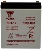 YUASA NP4-12 Batéria 4Ah 12V AGM UPS Buffer Cash