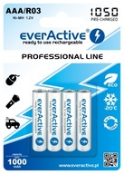 4x read-to-use batérie everActive 1050 R3 AAA