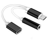 Adaptér USB-C na Mini Jack 3,5 mm + napájanie USB-C