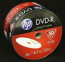 Fototlačové disky HP DVD-R 4,7 GB 100 ks Akcia