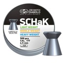 JSB SCHAK LIGHT WEIGHT 4,5 GREEN 4,49 mm 0,500g 500 ks zelená páska