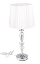 Lampa WHITE CRYSTAL, glamour lampa do obývačky, nočný stolík