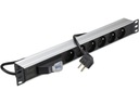 NEKU Power strip RACK 19'' 6 gn poistka