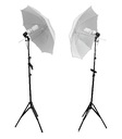 SET OSVETLENIA 2x125=1200W S DÁŽDNIKMI 84cm