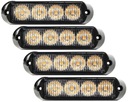 4x STROBOSKOP 4 LED VÝSTRAŽNÁ SVETLO 12/24V CE