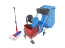 SET SPARK upratovací vozík 2x20l + mop 43CM