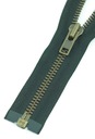 YKK kovový zips 8mm distribučný 80cm mosadz