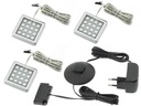 KPL 3x SQUARE COLD LED pod skrinkové svietidlo + zdroj