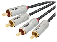 KÁBEL, VODIČ 2 RCA 2RCA PROLINK FUTURA SLIM 1,5 m