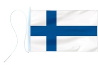Fínska vlajka jachtová vlajka 65x40cm qg