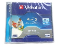 VERBATIM BD-R DL 50GB x6 na tlač 1 ks v krabici!