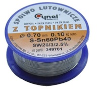 CYNEL plechovka s tavivom 100g 0,7mm Sn60Pb40 0,1kg