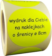 80mm farebné samolepky samolepky štítky samolepky