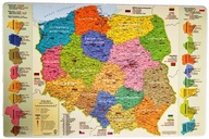 Desk pad - Administratívna mapa Poľska