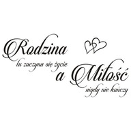 Nápis na stene nálepka spálňa - Rodina.. 252