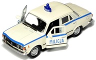 KOVOVÝ MODEL AUTO MILICJA MO FIAT 125p WELLY PRL