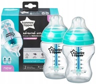 TOMMEE TIPPEE Fľaša 2x260 ml ANTIKOLIKOVÝ SENZOR