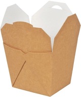 FOOD BOX to go brown kebab KRAFT 450ml 80 ks