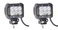 PRACOVNÁ LAMPA HALOGÉNOVÁ 18W LED CREE 36W SET 4x4