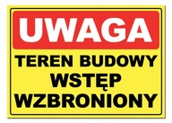 doska STAVEBNÁ PLOCHA ZAKÁZANÝ VSTUP a5 A4 ZNAČKA