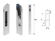 Vertikálny zámok hliníkovej dosky H400 - R/L