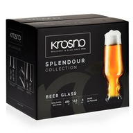 KROSNO SPLENDOR remeselné poháre na pivo 400ml | 6 kusov | (A784)