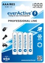 4 x R03/AAA everActive TESTOVANÉ skutočných 1000 mAh