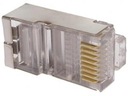 Zástrčka 8p8c RJ45 RJ-45 SHIELDED lanková 100ks (0665)