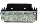 LED LAMPA 11cm IP65 ALU Pevná 12V 24V Červená