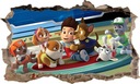 Nálepka na stenu plagátu PAW PATROL! 120 x 74 cm!