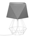 Nočná lampa LOFT, tienidlo, Diamond, drôtené, bielo/šedá