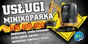 Reklamný pútač - Minibager služby 2,5x1,25 m