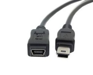 Predlžovací kábel MiniUSB na Mini USB 0,5M