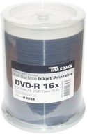 TRAXDATA DVD-R 4,7 GB PRO Tlačiteľný GLOSSY Cake 100