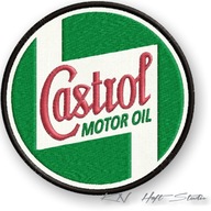 termo nažehľovací prúžok CASTROL - 75mm výšivka