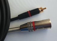 SHELLER RCA (cinch) / XLR kábel samec 10m