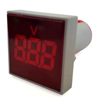 LED voltmeter 32x32 20-500V AC červený (4628)