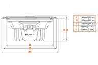 HERTZ DCX 130.3 AUTO REPRODUKTORY 2-PÁMOVÉ 13cm 80W