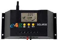 Regulátor solárny regulátor 30A 12V/24V PWM LCD PV