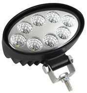 PRACOVNÁ LAMPA 8 LED OVÁLNY HALOGÉN 12-24V MEGA VÝKON