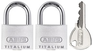 ABUS 2 VISNÉ ZÁMKY PRE 1 KĽÚČ TITALIOVÝ ZÁMOK 2x20MM