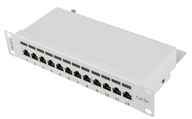 PATCH PANEL 12x 10'' 1U CAT.5e FTP sivá LANBERG