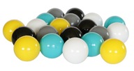 Farebné BALLS DRY BALLS BALLS 80 ks, 8 cm, 5 farieb