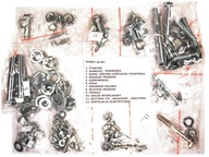 MOTOCYKEL ROMET 50 M1 SKRUTKY SÚPRAVA SKRUTKOV POZINK