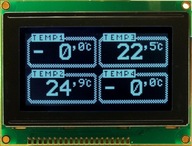 ART Nový LCD 128x64-A/D s LED (Biela/KK) Blackline