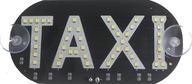 Taxi LED nápisové svietidlo Červená LED doska