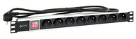 Rack power strip 19" Pulsar RALZ - 8 pozícií