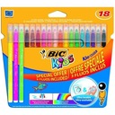 BIC KID CULEUR MARKERS 15+3 FLUO