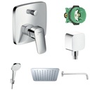 Hansgrohe IBOX LOGIS Štvorcová dažďová sprcha 20 cm