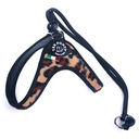 POstroj pre psov 38-48cm jazvečík pinč TRE PONTI Leopard LIGHT taliansky